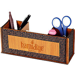 Ah-3240 Ahşap Organizer 7,5 x 9 x 23,4 Cm - 2
