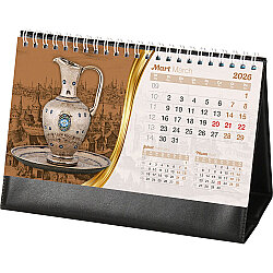 Amt-02-sb Osmanlı Masa Takvimi Siyah - Biala 20 x 14 x 7 Cm - 