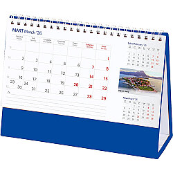 Amt-03-lt Anadolu Masa Takvimi Lacivert - Taslama 20 x 14 x 7 Cm - 