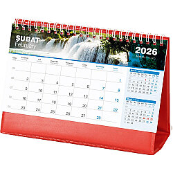 Amt-04-bk Şelale Masa Takvimi Biala - Kırmızı 20 x 14 x 7 Cm - 