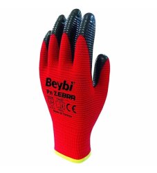 Beybi İş Eldiveni Pn-5 Zebra Kırmızı - 2