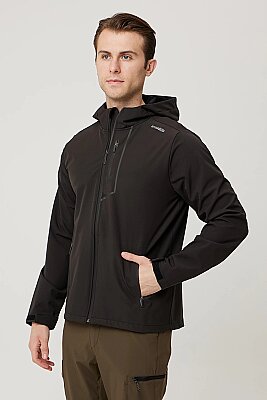 Campanula Softshell Mont Su Ve Rüzgar Geçirmez, Nefes Alabilir, Outdoor Ve Günlük Kullanıma Uygun Siyah