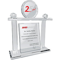 Ekt-109 Kristal Plaket 18 x 24 Cm - 
