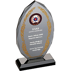 Ekt-155 Kristal Plaket 12 x 20 Cm - 