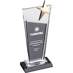 Ekt-215 Kristal Plaket 11 x 26 Cm - 