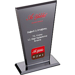 Ekt-235-fm Kristal Plaket Füme 12 x 21 Cm - 
