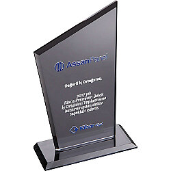 Ekt-310-fm Kristal Plaket Füme 12 x 21 Cm - 