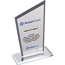 Ekt-310-şf Kristal Plaket Şeffaf 12 x 21 Cm - 