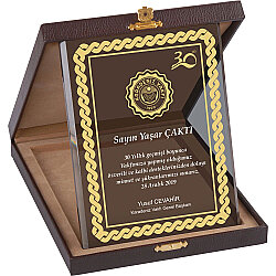 Ekt-400 Kutulu Kristal Plaket 15 x 20 Cm - 
