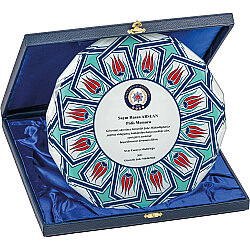 Ekt-430 Kutulu Kristal Plaket 25 x 25 Cm - 