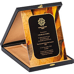 Ekt-470 Kutulu Kristal Plaket 18 x 24 Cm - 