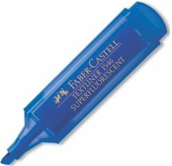 Faber Castell Fosforlu Kalem Şeffaf 1546 Mavi - FABER CASTELL