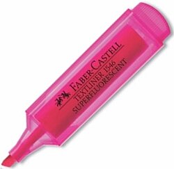 Faber Castell Fosforlu Kalem Şeffaf 1546 Pembe - FABER CASTELL