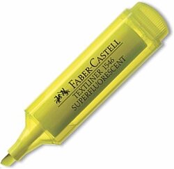 Faber Castell Fosforlu Kalem Şeffaf 1546 Sarı - FABER CASTELL