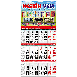 Gmc-03 Ekonomik Küçük Boy Gemici Takvim 31 x 63 Cm - 