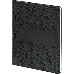 Güngören-desenli-s Tarihsiz Defter Siyah 19,5 x 25 Cm - 