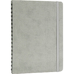 Hereke-g Gizli Spiralli Günlük Ajanda Gri 17,5 x 24 Cm - 