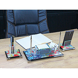 Km-300 3lü Kristal Masa Seti 16 x 30 Cm - 