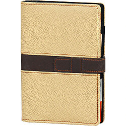 Konak-kr Organizer Cep Defteri Krem 12,5 x 18 Cm - 