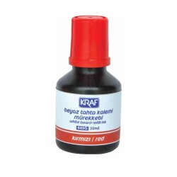 Kraf Beyaz Tahta Kalem Mürekkebi 30ml Kırmızı 445g - 2