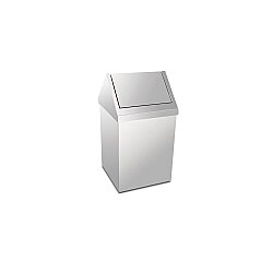 Palex Krom Çatı Kapaklı Çöp Kovası 16 Lt 430 Kalite - PALEX
