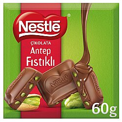 Nestle Antep Fıstıklı Sütlü Kare Çikolata 60 G - NESTLE