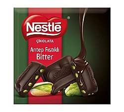 Nestle Classic Kare Bitter Antep Fıstıklı Çikolata 60gr. - NESTLE