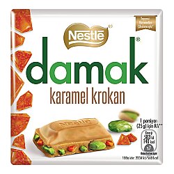 Nestle Damak Kare Çikolata Karamelli 60 Gr. - NESTLE