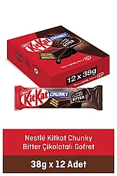 Nestle Kitkat Chunky Bitter Gofret 38 G x12 - NESTLE