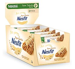 Nestle Nesfit Bar Beyaz Çikolatalı 22,50 Gr. 16lı - NESTLE 