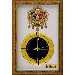Pn-90-2 Saatli Duvar Tablosu Altın 50 x 75 Cm - 