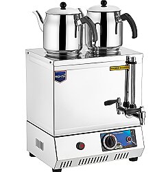 Remta 30 Model Çift Demlikli Pleytsiz Çay Kazani 23lt - REMTA 