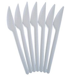 Schotter Beyaz Plastik Bıçak 100 Lü - Schotter