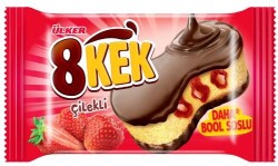 Ülker Dankek 8 Kek Çilek 55 Gr. x24 - ÜLKER