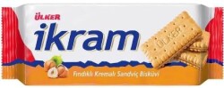 Ülker İkram Kremalı Fındıklı Bisküvi 84 Gr x24 - ÜLKER