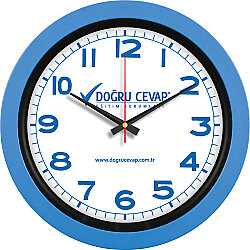 V30-346-mv Plastik Duvar Saati Mavi Ø 40 Cm - 