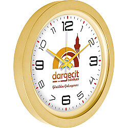 V30-741-a Metalize Duvar Saati Altın Ø 40 Cm - 